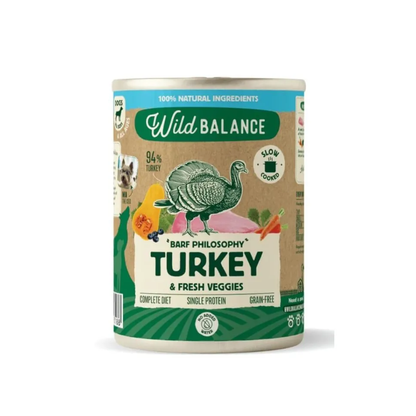 WILD BALANCE Lata de Pavo 400 g para perros