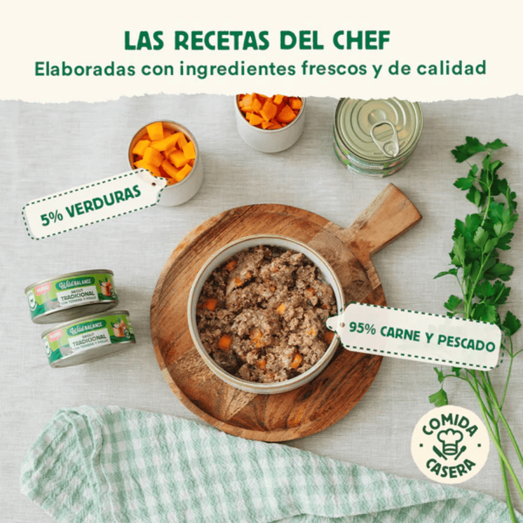 WILD BALANCE Ragut Tradicional de Ternera y Pollo 80 g