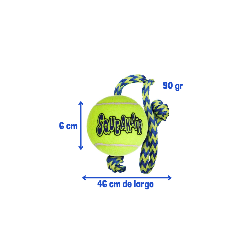 KONG SqueakAir Pelota Cuerda M